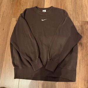 Nike Women’s Dark Brown Crewneck Sweater
